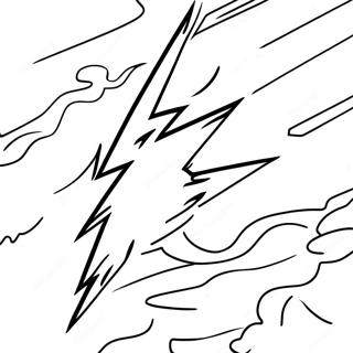 Bright Lightning Bolt Coloring Page 33754-27028