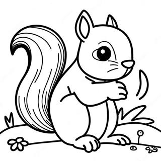 Squirrel Coloring Page 3376-2736