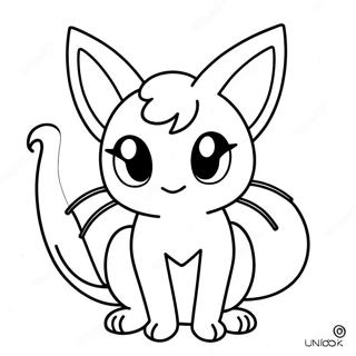 Espeon Coloring Pages