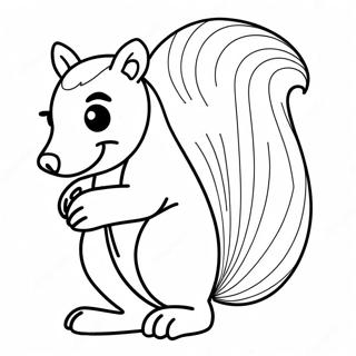 Skunk Coloring Pages