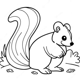 Skunk Coloring Page 33793-27044