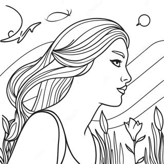 Gentle Breeze Coloring Page 33804-27058