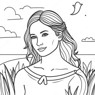 Gentle Breeze Coloring Page 33804-27059