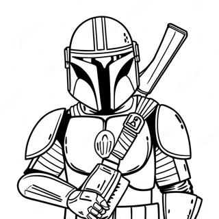 Mandalorian Coloring Page 33813-27062