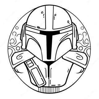 Cute Mandalorian Character Coloring Page 33814-27072