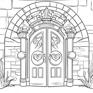 Magical Castle Doors Coloring Page 33824-27074