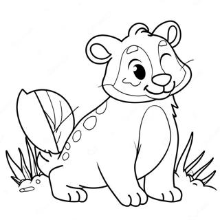 Funny Animal Coloring Page 33833-27078