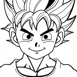 Goten In Super Saiyan Form Coloring Page 33864-27102