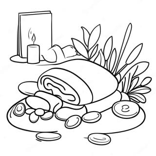 Spa Relaxation Coloring Page 33873-27108