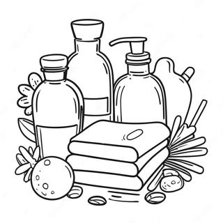 Spa Day Essentials Coloring Page 33874-27114