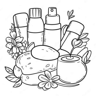 Spa Day Essentials Coloring Page 33874-27115