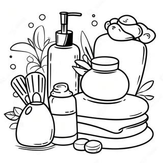 Spa Day Essentials Coloring Page 33874-27116