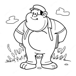 Funny Jumbo Josh Coloring Page 33884-27122