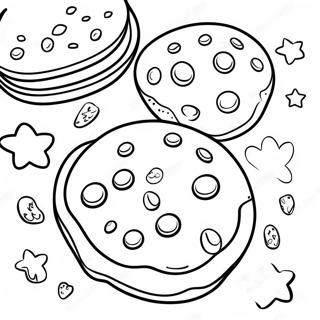 Chocolate Chip Cookie Coloring Page 33923-27155