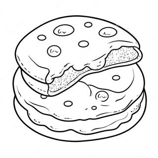 Delicious Chocolate Chip Cookie Coloring Page 33924-27149