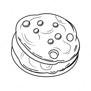 Delicious Chocolate Chip Cookie Coloring Page 33924-27150