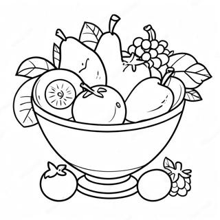 Fruit Bowl Coloring Page 33933-27159