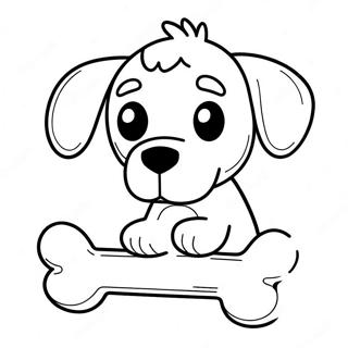 Dog Bone Coloring Pages