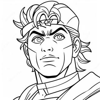 Joseph Joestar In Action Coloring Page 33984-27202