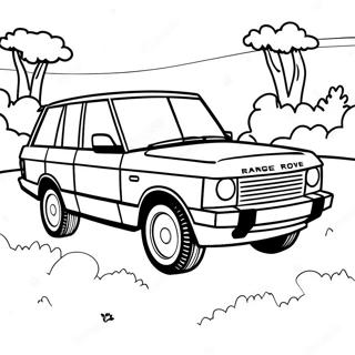 Range Rover Coloring Pages