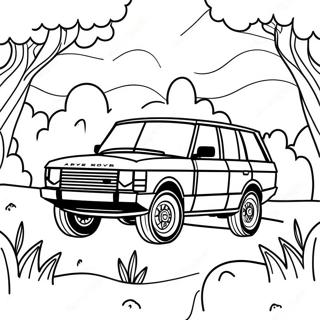 Range Rover Coloring Pages