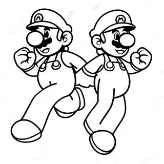 Mario And Luigi Smg4 Adventure Coloring Page 34024-27233