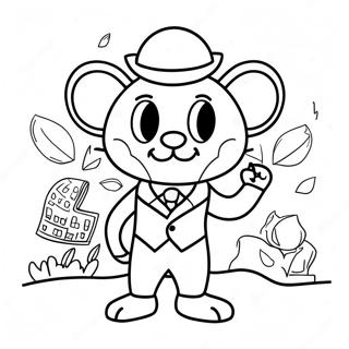 Mayor Humdinger Coloring Page 34053-27254