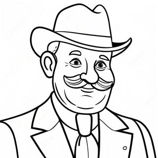 Mayor Humdinger Coloring Page 34053-27255