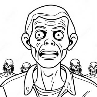 Walking Dead Zombie Coloring Page 34063-27262