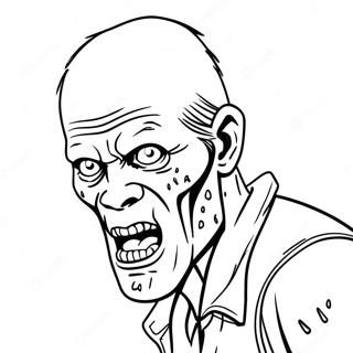 Walking Dead Zombie Coloring Page 34063-27264