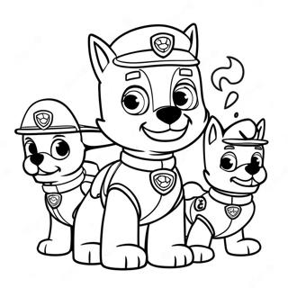 Halloween Paw Patrol Coloring Pages