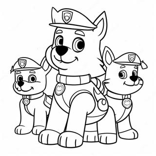 Halloween Paw Patrol Coloring Page 3406-2763