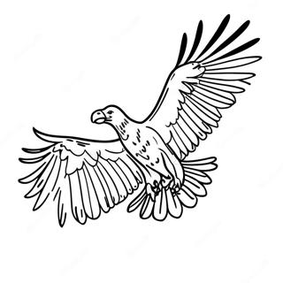 Majestic Vulture In Flight Coloring Page 34084-27285