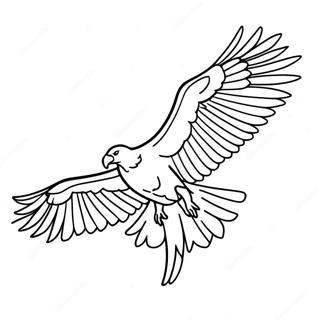 Majestic Vulture In Flight Coloring Page 34084-27286