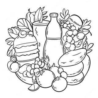 Food And Drink Coloring Pages