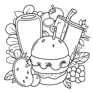 Food And Drink Coloring Page 34103-27294