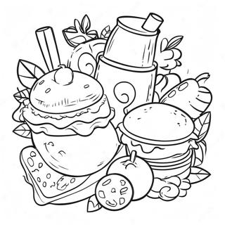 Food And Drink Coloring Page 34103-27296