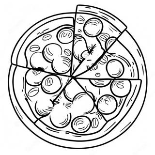 Delicious Pizza Coloring Page 34104-27300