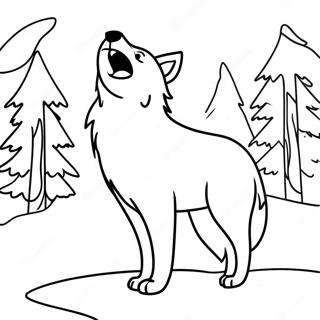 Great Wolf Lodge Howling Wolf Coloring Page 34143-27329