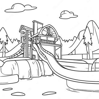 Great Wolf Lodge Water Park Adventure Coloring Page 34144-27326