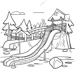 Great Wolf Lodge Water Park Adventure Coloring Page 34144-27327