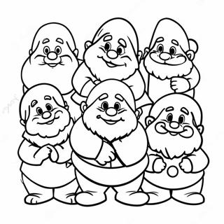 7 Dwarfs Coloring Page 34163-27341