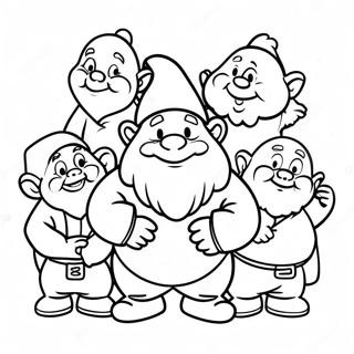 7 Dwarfs Coloring Page 34163-27342