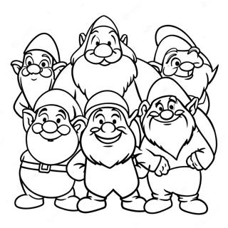 7 Dwarfs Coloring Page 34163-27344