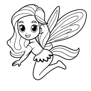 Bloom Winx Club Fairy In Flight Coloring Page 34174-27355