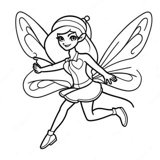 Bloom Winx Club Fairy In Flight Coloring Page 34174-27356