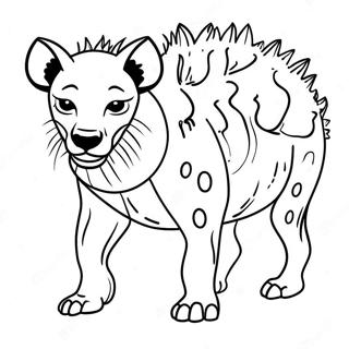 Hyena Coloring Pages