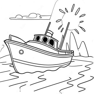 Boat Coloring Pages