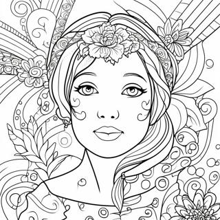 Tracing For Adults Coloring Pages