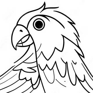 Colorful Ecuadorian Parrot Coloring Page 34224-27393